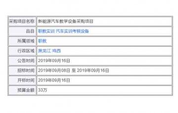 汽車(chē)新能源教學(xué)設(shè)備采購(gòu)項(xiàng)目有哪些?